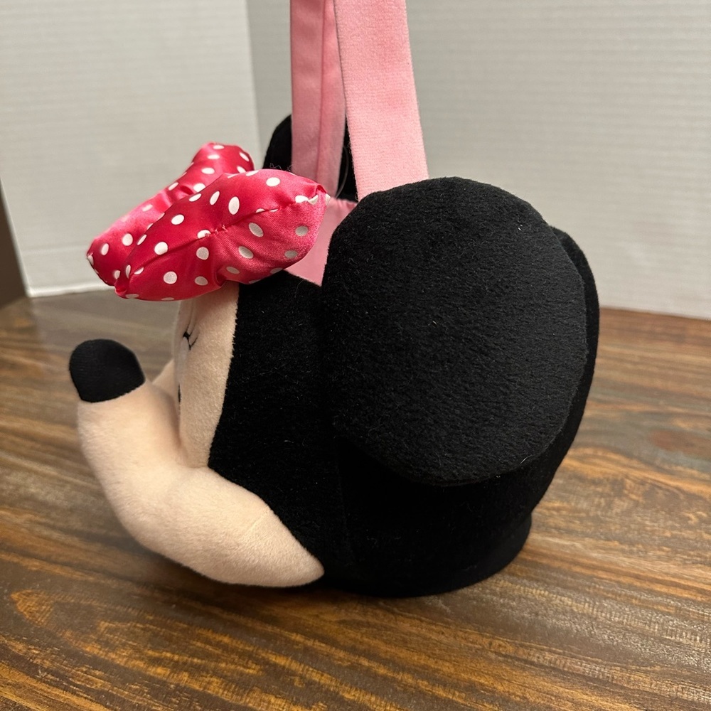 Disney Minnie Mouse Plush Bag in Black, Pink, Red - Picture 2 of 6